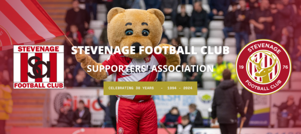 Stevenage Football Club Supporters Association celebrating 30 years